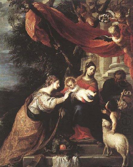 The Mystic Marriage of St Catherine, CEREZO, Mateo